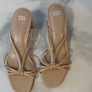 BP Women's Nude Strappy Heels